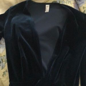 American apparel velvet romper